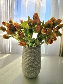 yellow roses on a stem no.91