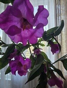 Artificial flowers No.174 - lavatera branch