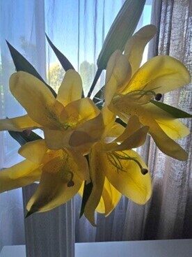 Artificial flowers No.174- lily branch