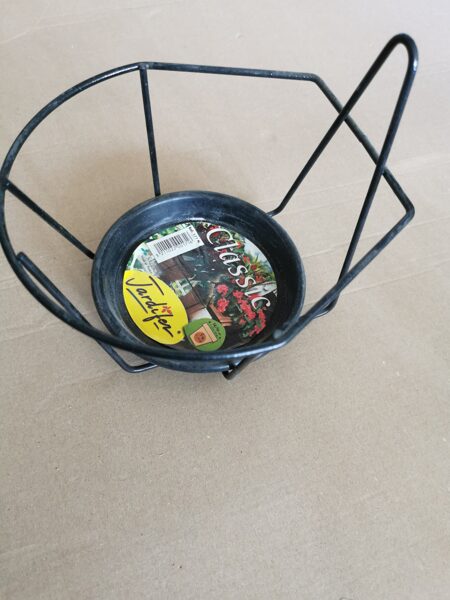 pot holder-stand, 16cm, white