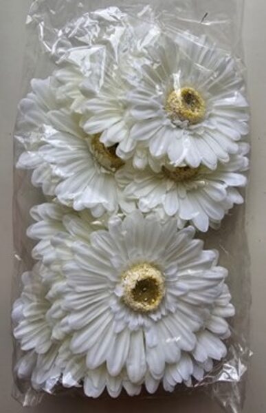 white flowers , package