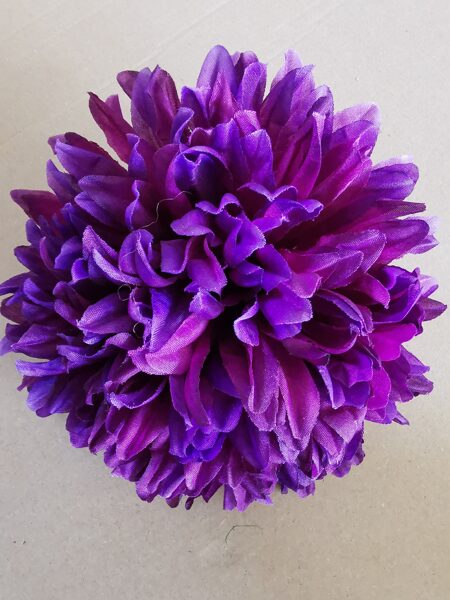 artificial chrysanthemum head, purple